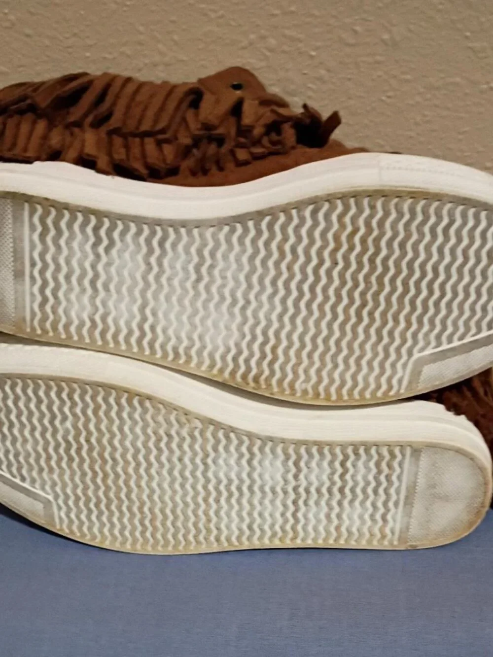 NOT RATED Fringe Sneakers for women Size 6.5 - Brown
